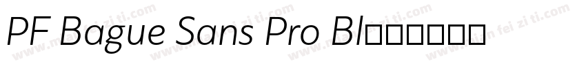 PF Bague Sans Pro Bl字体转换